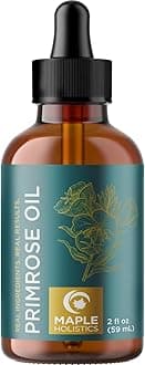 Pure Evening Primrose Oil for Skin - Cold Pressed Natural Face Moisturizer and Nourishing Hair Oil - Use in DIY Skin Care for Dry Flaky Skin Hydration and as a Carrier Oil for Essential Oils Mixing