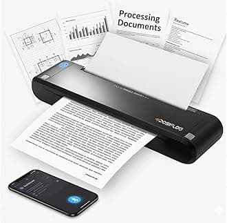 SHREYANS PSF-8200 Portable A4 Thermal Printer | Inkless Mini Wireless Printer with Bluetooth & USB | Rechargeable, Compact & Smudge-Free Printing for Documents, Billing & Travel – Black