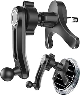 Car Phone Holder, Vent Mount, 360° Rotatable, Universal Smartphone Compatible, Automobile Cradle Clip