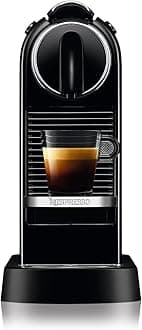 Citiz Coffee Machine by De'Longhi for Original Coffee Pods, Italian Inspired Espresso, Quality Coffee, Starter Capsule Set Included, EN167.B, Black