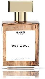 Arabian Aroma Oud Wood Men's Perfume | Smokey Woody fragrance for men with Grapefruit, Vetiver, Orris Notes | Strong, Dark Wood Men Perfume | Extrait De Parfum | Long Lasting Perfume for Men (50ml)