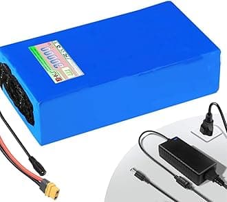 Battery 48V 50Ah 40Ah 30Ah 20Ah Lithium Battery Pack 48 Volts High Power Battery for 250W 750W 1500W 2500W Motors,48V30AH