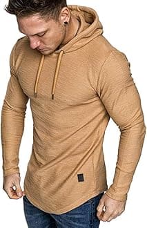 LexiartMens Fashion Athletic Hoodies Sport Sweatshirt Solid Color Fleece Pullover