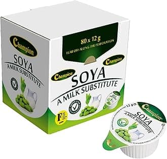 Soya Milk Substitute Portions - 80 VEGAN and Dairy Free from Great British Trading