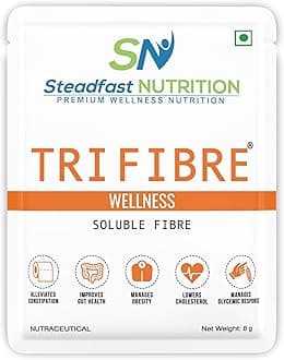 - Tri Fibre Clear Soluble Fiber Supplement for Healthy Gut & constipation Relief Gluten Free (Unflavoured 30 Sachets, 240g)