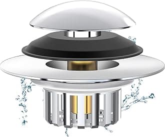 Universal 3 in 1 Bathtub Drain Stopper Bathtub Drain Hair Catcher, Pop-up Tub Stopper with Effective Filter Basket, Anti-Clogging Bathtub Drain Plug Bath Tub Stoppers for 1.45-1.8" Drain Shoe