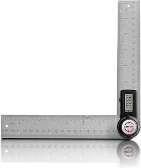 82305 Digital Angle Finder Protractor Stainless Steel (Black Buttons)