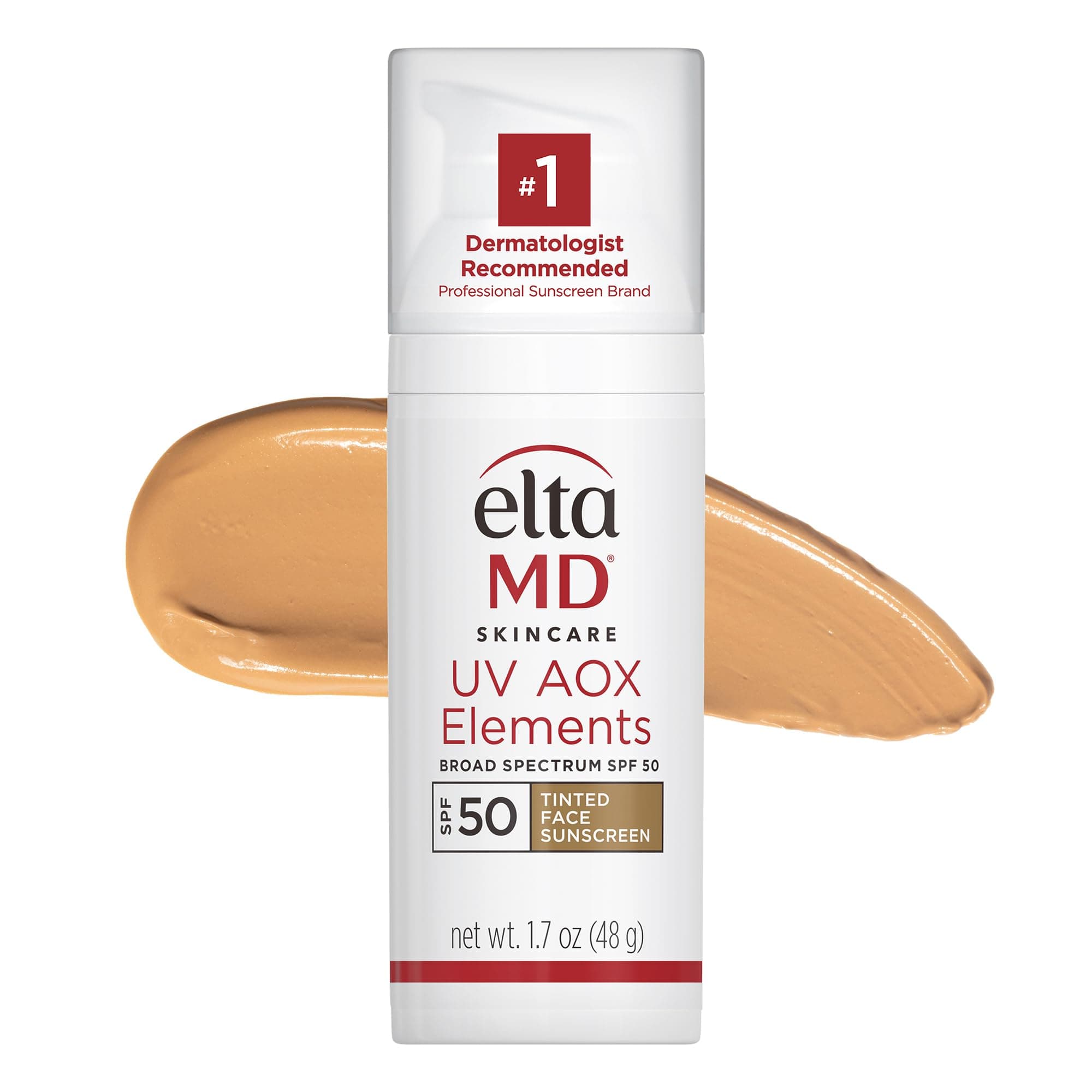 EltaMD UV Elements Moisturizing Physical Tinted Facial Sunscreen SPF 44 - For All Skin Types & Post-Procedure Skin 57g/2oz