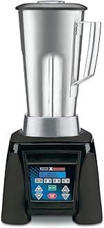 Commercial MX1300XTS 3.5 HP Blender with 4 recipe programable LCD Display and a 64 oz Stainless Steel Container, 120V, 5-15 Phase Plug