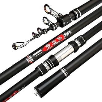 Telescopic Fishing Rod 9Ft 10Ft 12Ft 13Ft 14Ft 15Ft 16.4Ft Distance Throwing Rod Spinning Power 2-9Oz Carbon Baitcasting Rod Boat Saltwater and Freshwater Surfcasting Baitcasting Rod