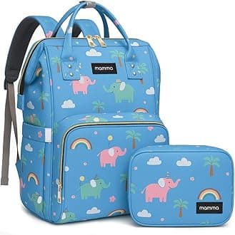 MAMMA Diaper Bag for Mothers for Travel | Baby Bag for Mother Travel, Diaper Bags for Mom and Hospital Bag for Delivery Women Includes Small Diaper Handbag for Day Outings with 9 Month Warranty