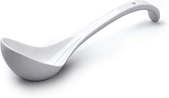 CKS WM Bartleet & Sons 10.5" White Ceramic Ladle