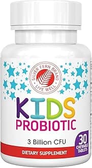 Brand Kids Ultimate Probiotic - 1 Bottle - 30 Chewable Tablets - Sugar & Gluten Free - Children's Dietary Supplement - DNA & Survivability Verified - Digestive & Immune Support