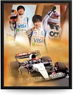 InkFlow F1 Racing Poster - High-Quality Driver Wall Art - Stylish Formula 1 Print for Bedroom, Office, or Living Room - Perfect Gift for Motorsport Fans - 8x10 Unframed Wall Art