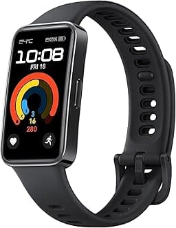 HUAWEI Band 9, Comfortable All-Day Wearing, Sleep Tracking, Fast Charging, Durable Battery, Intelligent Brightness Adjustments, 100 different workout modes, Compatible with iOS&Android, Black