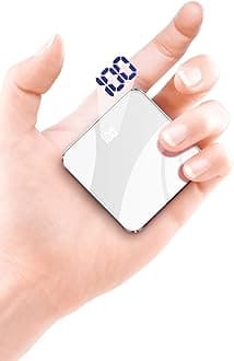 20000M Mini Power Bank 10000mAh,Smallest and Lightest External Battery Pack,Ultra-Compact High-Speed Charging Technology Portable Charger USB-C for iPhone, Samsung Galaxy and More(White)