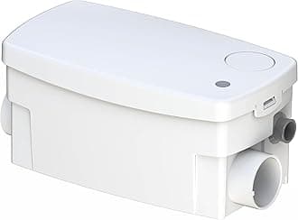 SFA SANIFLO - Sanishower - Gray Water Drain Pump - Compact & Silent (44 dBa) - Powerful Indoor/Outdoor Performance - 4 Years Warranty - Certified CSA (IPC, NSPC) - Made In France
