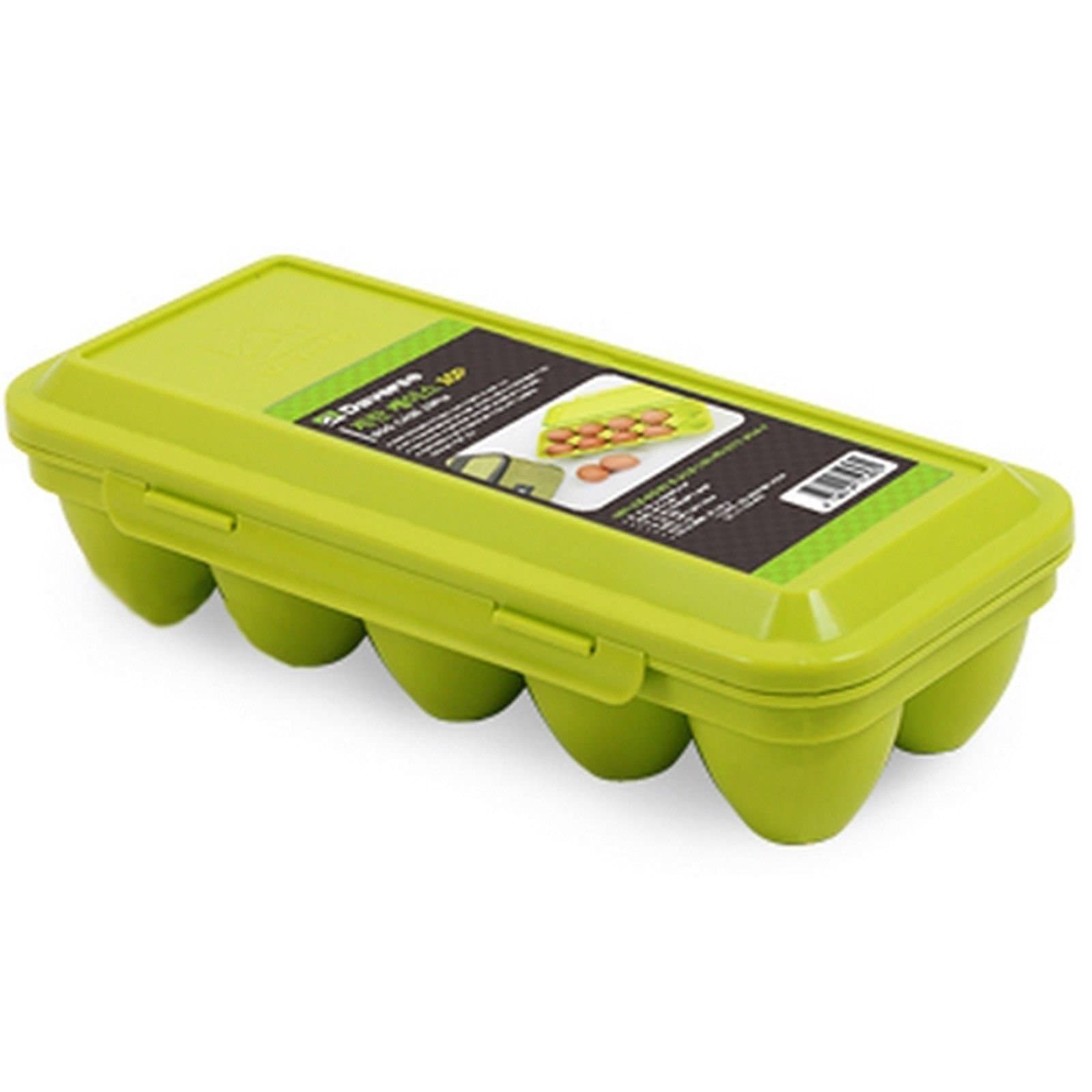 Daverse Outdoor Portable EGG storage Container 10Pcs egg Case Food Holder Keep home camping