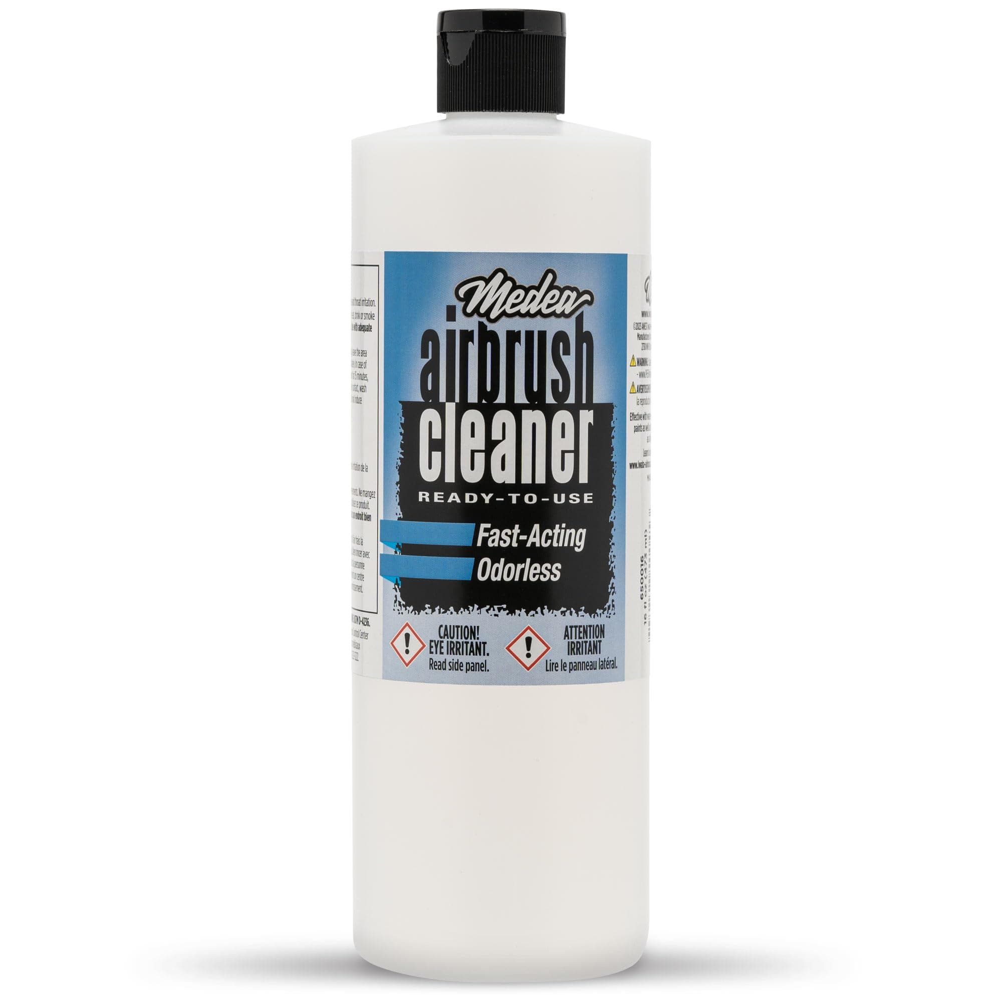 Medea Airbrush Cleaner 16 oz – Ready-to-Use Solution for Airbrushes, Paint Brushes & Artist Tools – For Acrylic, Oil & Water-Based Paints, Inks, Dyes, Watercolors and Gouache. Deep Cleans & Flushes