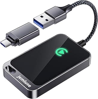 Wireless CarPlay Adapter for Apple - Stable Fast Connection for Convert Factory Wired to Wireless CarPlay Dongle Cars for iPhone - No Latency from iOS 10+ to Screen w/USB C (Cosmic Gray)