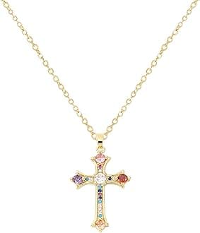 Cross Pendant Necklace for Women Jewelry Gold Cross Necklaces for Women Cross Necklace Minimalist Trendy Jewelry Valentines Day