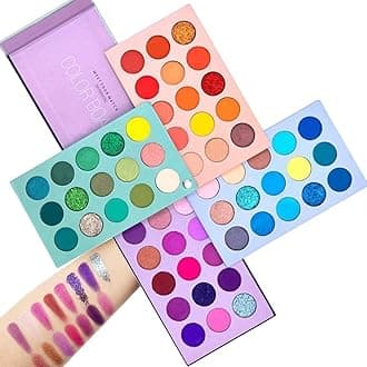 Eyeshadow Palette, Makeup Book for Women & Girls: Complete Eye Shadow Palette with 60 Shades - Matte, Shimmer, and Glitters for Everyday or Special Occasion All in One Makeup Palette