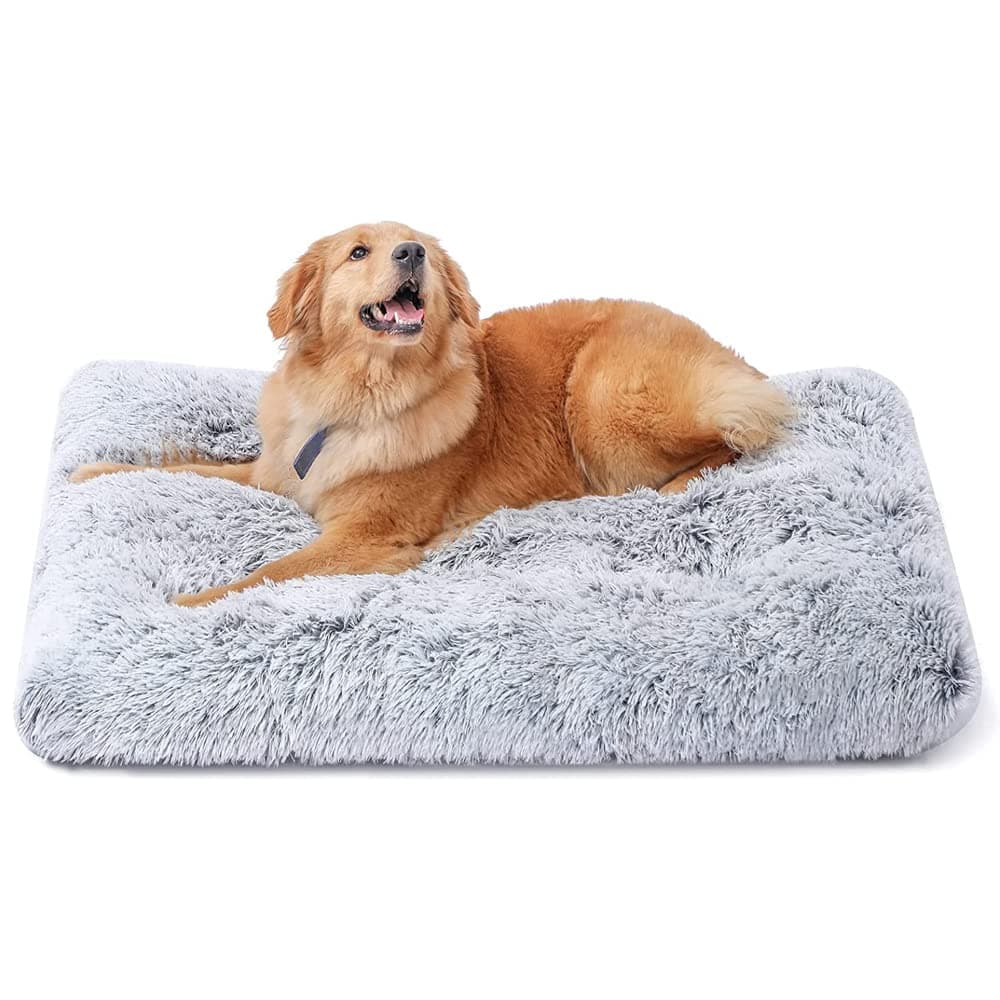 NeoStyle Large Dog Bed, Plush Soft and Comfortable Pet Bed, Non-Slip Bottom Washable Dog Mat, Suitable for Medium and Large Dogs (X-Large(70 * 105cm), Grey)