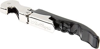 Pulltap's Double-Hinged Waiters Corkscrew, Black and Stainless Steel