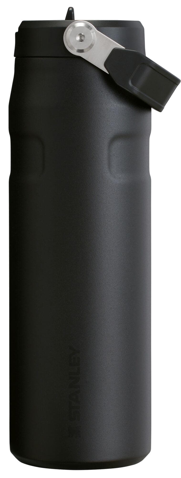 Stanley IceFlow Flip Straw 2.0 Water Bottle 24 OZ | Built-In Straw with Larger Opening | Lightweight & Leak-Resistant | Insulated Stainless Steel | BPA-Free | Black 2.0
