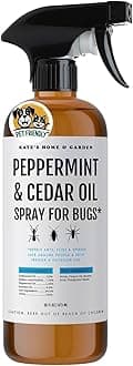 Kate's Home & Garden Peppermint Oil Spray for Bugs, Ants, Insects, Spiders. Pesticide and Insecticide Indoor Repellent Pest Control with Cedarwood Oil (16oz, Natural, Pet Safe, Non Toxic)