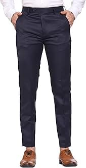 MALENO Men's Casual Trousers for Men | Slim Fit Trousers for Men |Trousers for Men | Men Formal Pant