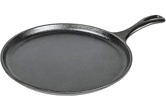 Round Griddle 10.5 Inhes Diam 1/2"Deep (L90G3) - Cast Iron, Black