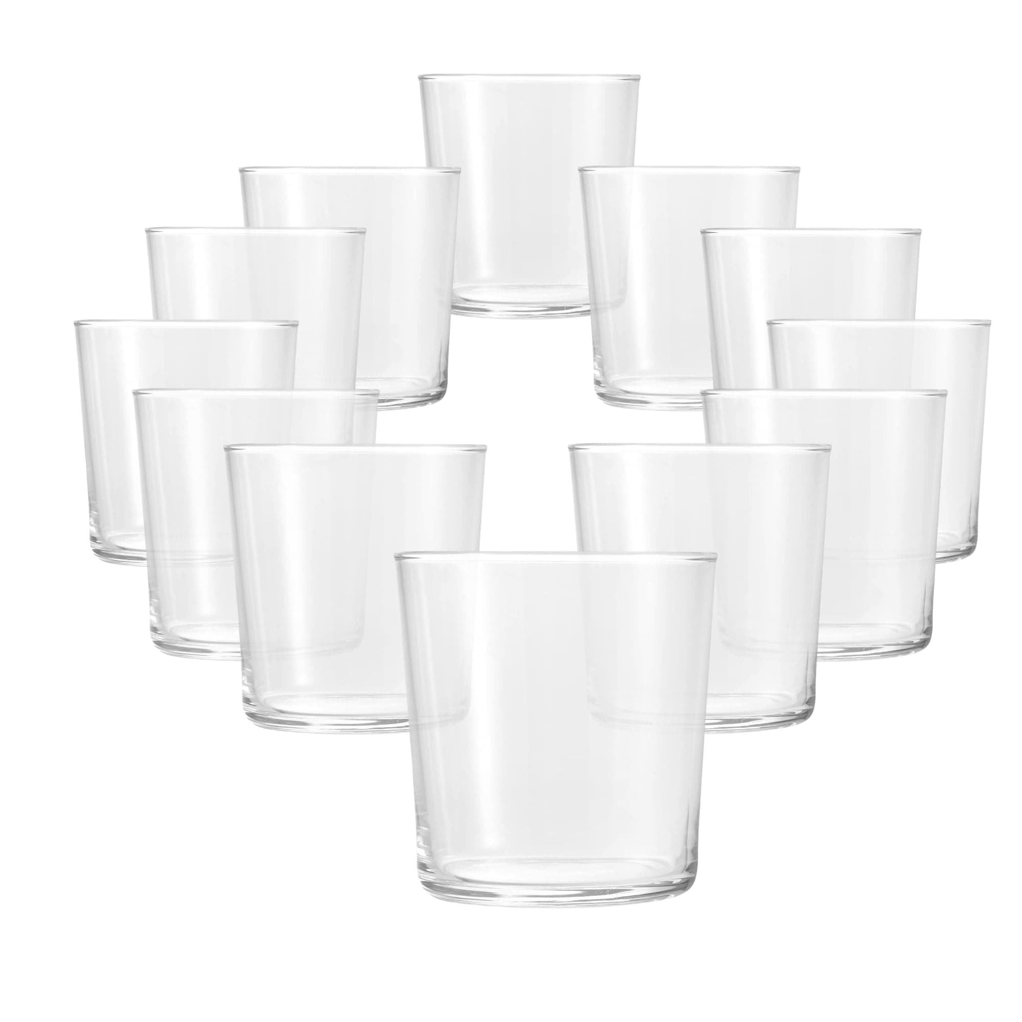 Bormioli Rocco Bodega Drinking Glass, Medium, 335 ml, Set of 12, no Measure Mark