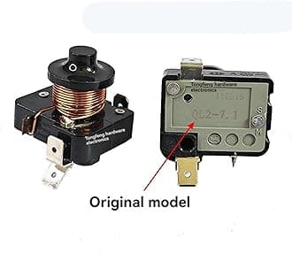 QL2-7.1 Refrigerator Compressor Starter Relay + 1/2hp Round Protector Replacement Accessories