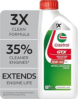 Castrol GTX 15W-40 A3/B3 Engine Oil 1L