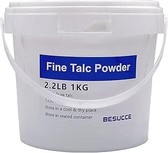Besucce 2.2 LBS Super Purity Talcum Powder, Extremely Fine Talc Powder for Chalk Painting, Multiple Purpose Talcum Powder Unscented with Excellent Lubrication, for Bike and Auto Tire Repairing