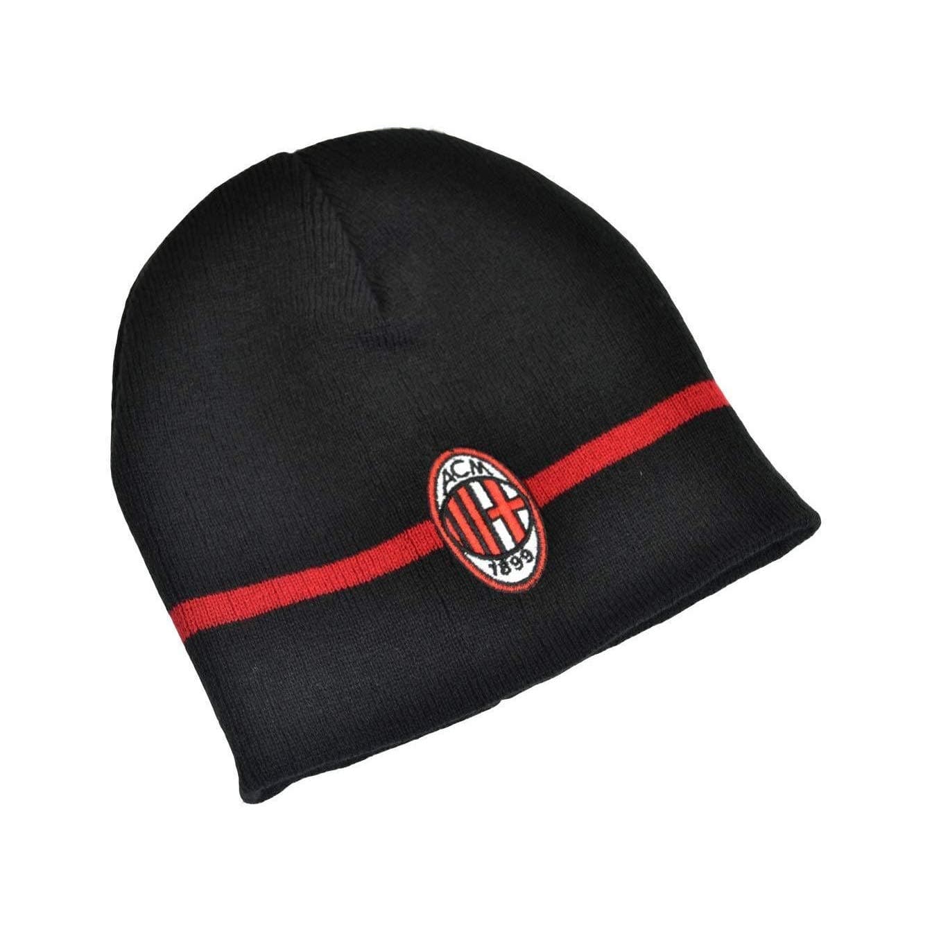 AC Milan Beanie Knitted Hat (One Size) (Black)