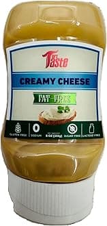 Mrs Taste Creamy Sauce, Fat Free Low Calorie Condiment, Zero Sugar, Gluten Free (8 oz) (Creamy Cheese)