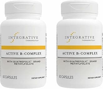 Integrative Therapeutics Active B-Complex - with Choline and Methyfolate - Cellular Energy, Immune Function & Heart Health Support with Vitamins B2, B6 & B12*- Gluten-Free - 120 Capsules (60 Servings)