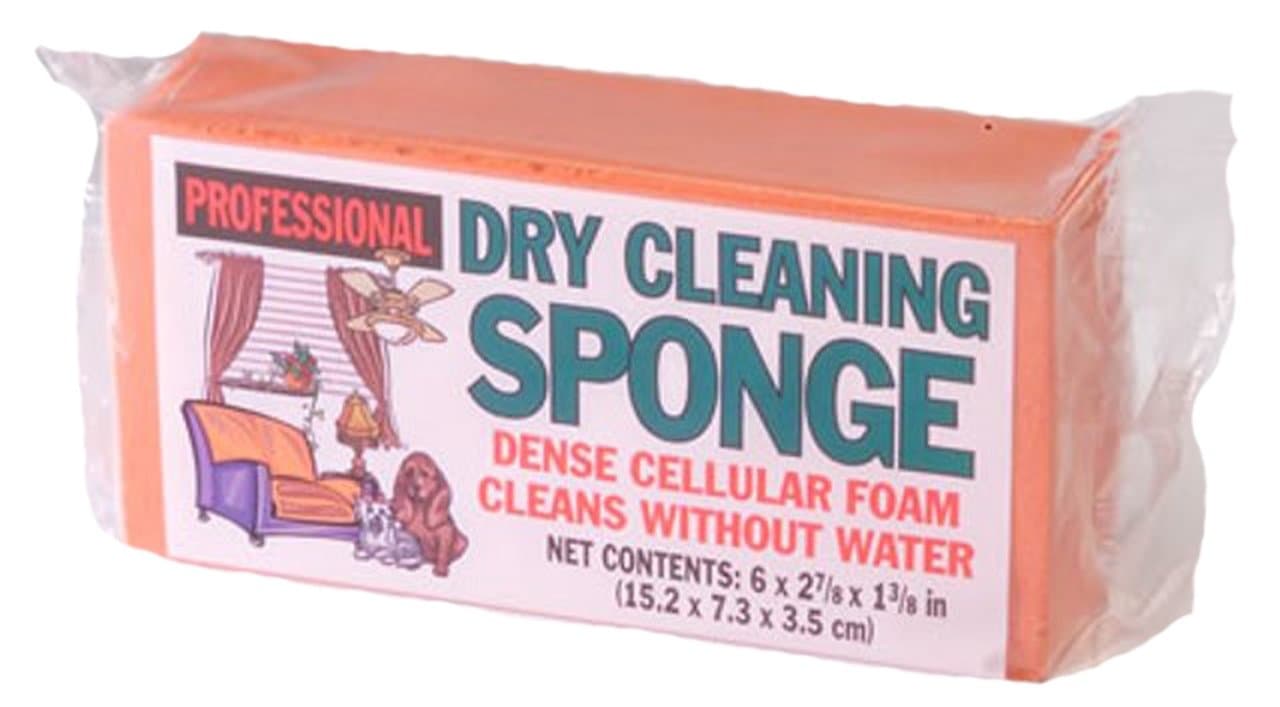 Dry Cleaning Sponge, 6 by 2-7/8 by 1-3/8-Inch