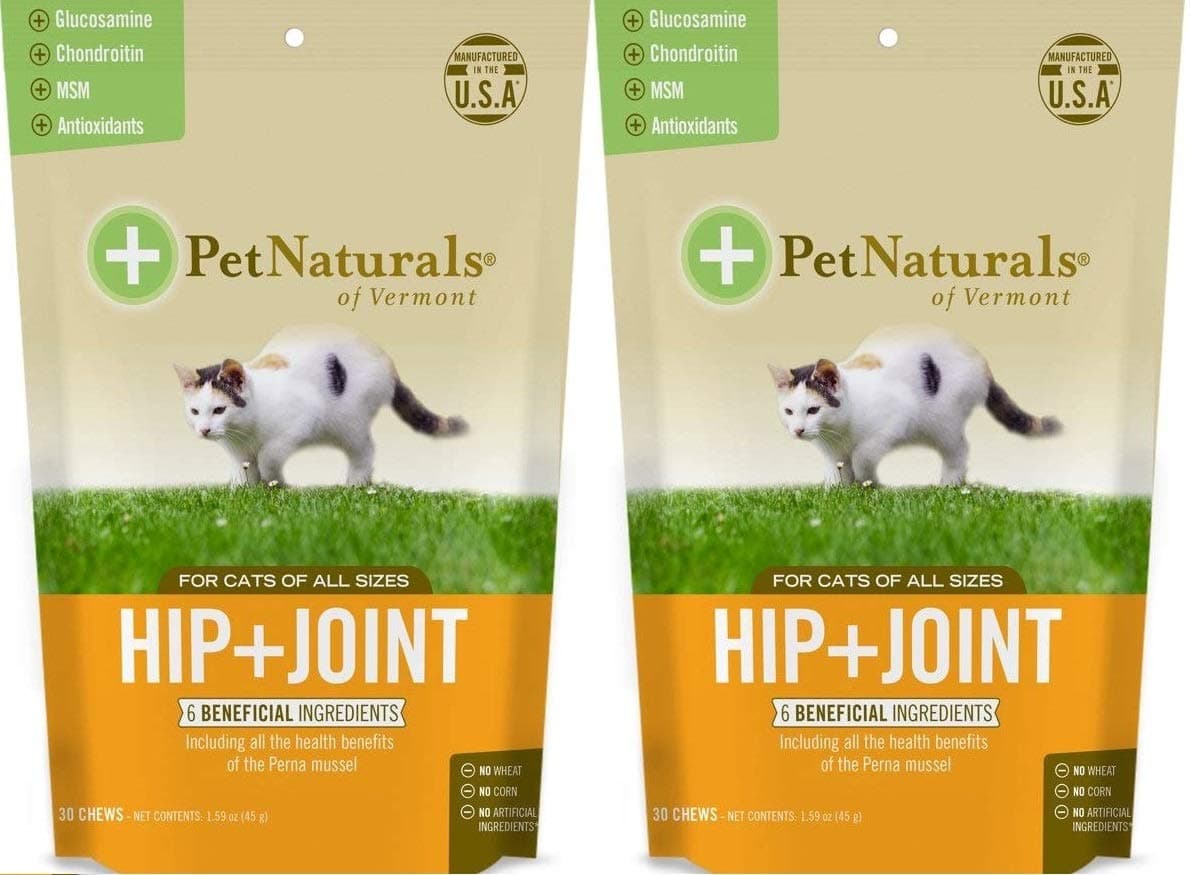 Natural Pet Hip + Joint Chew Supplements for Cats Size:Pack of 2