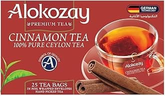 Alokozay Premium Tea Cinnamon Tea 25 Tea Bags, 50g