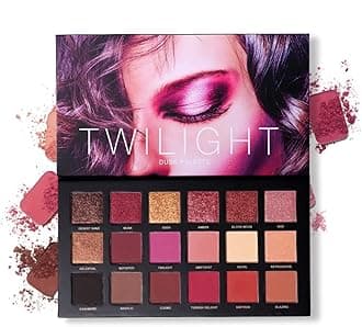Ucanbe Professional 18 Pigmented Eyeshadow Palette, 10 Matte + 8 Shimmer, Velvet Texture, Long Lasting