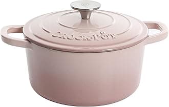 Crock Pot Artisan Round Enameled Cast Iron Dutch Oven, 5-Quart, Pink Blush