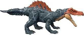 Mattel Jurassic World Dominion Massive Action Dinosaur Figure, Siamosaurus Dino Toy with Attack Motion, Plus Downloadable App & AR