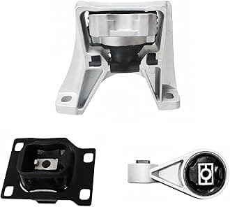 Engine Motor Transmission Mount Kit - Compatible with Ford Transit Connect 2010-2013 2.0L, Focus 2005-2007 2.0L & 2003-2007 2.3L, Replaces OE A5495 A2939 A2986 Set of 3