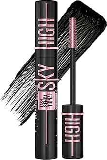 Maybelline Lash Sensational Sky High Easy Wash Mascara, Cosmic Black | Lengthening & Volumizing Mascara, 6ml