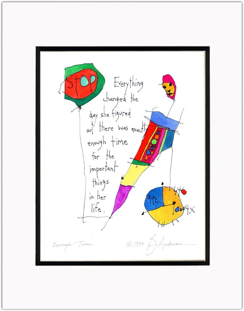 StoryPeople Enough Time (Feminine) Print