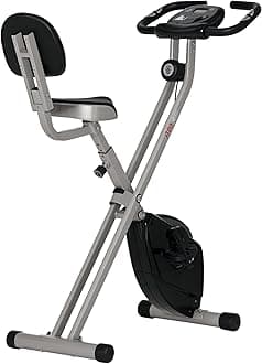 HOMCOM Folding Exercise Bike, Fitness Bicycle Indoor Trainer, 8-Level Magnetic Resistance Adjustable, with LCD Monitor, Pulse Sensor