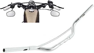 XFMT Chrome 1.25" Fat Hollywood Ape Handlebar Compatible with Harley Softail Deluxe Fat Boy FLS